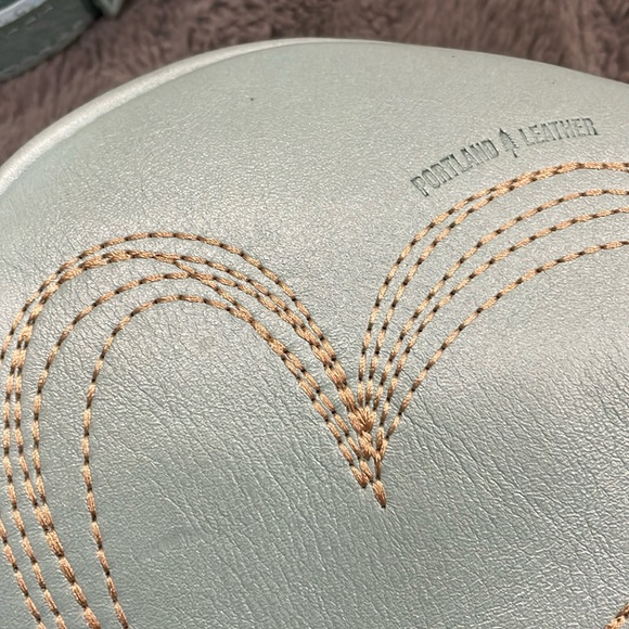 Portland Leather Light Blue Crossbody Bag - Picture 2 of 10